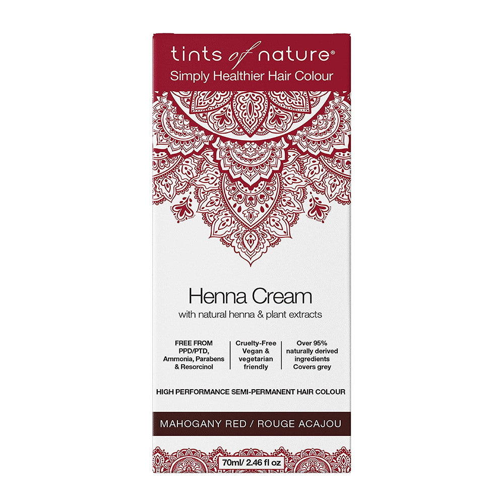 Tints of Nature Henna Cream Hair Colour, Mahogany Red, 2.46 Oz